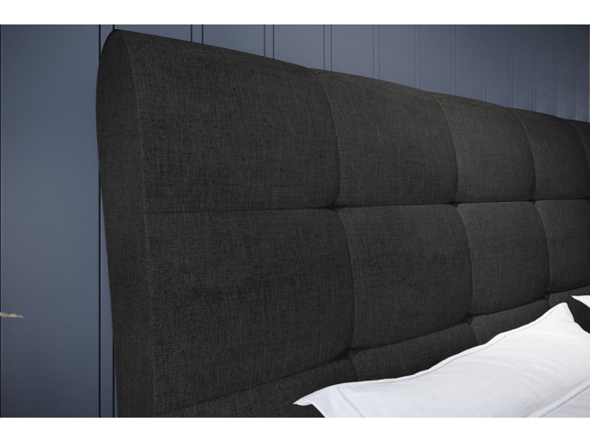 Łóżko tapicerowane Joko 180 Sawana 14 czarny