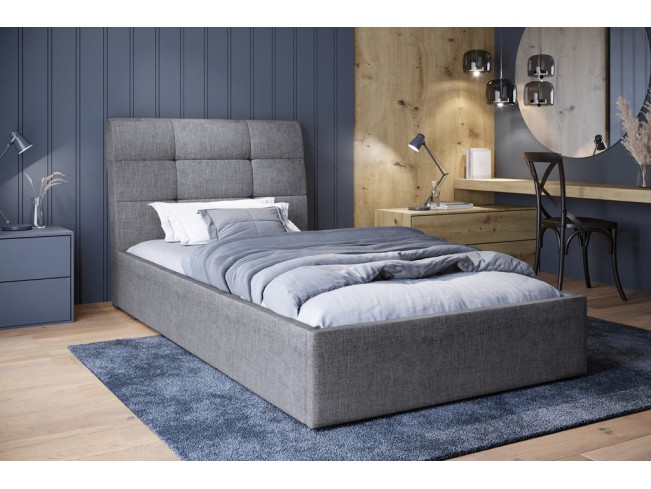 Łóżko tapicerowane Joko 80 Sawana 21 jasny szary