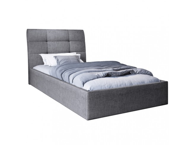 Łóżko tapicerowane Joko 90 Sawana 21 jasny szary - widok frontowy