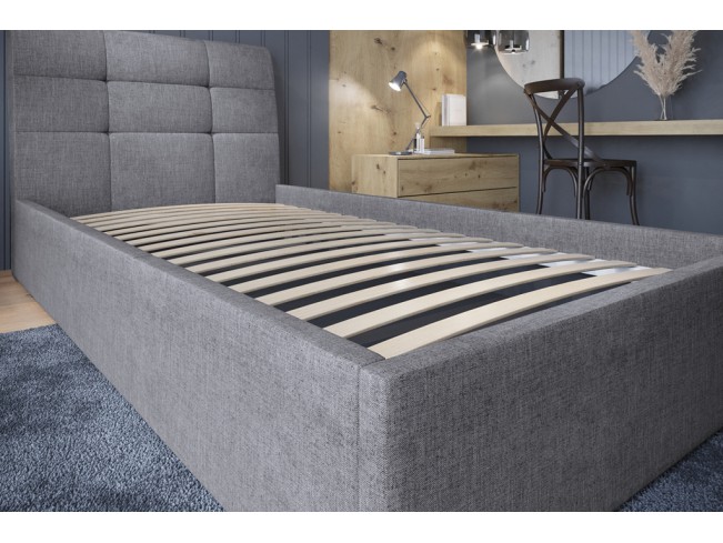 Łóżko tapicerowane Joko 120 Sawana 21 jasny szary