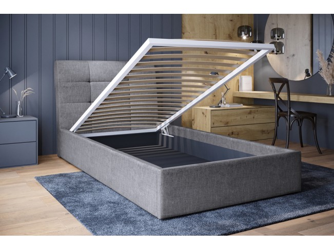 Łóżko tapicerowane Joko 120 Sawana 21 jasny szary