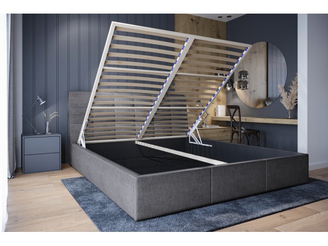 Łóżko tapicerowane Joko 180 Sawana 21 jasny szary