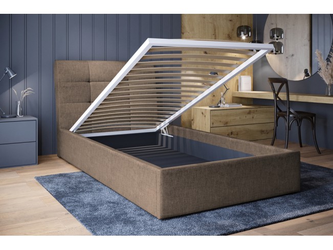 Łóżko tapicerowane Joko 120 Sawana 25 ciepły brąz