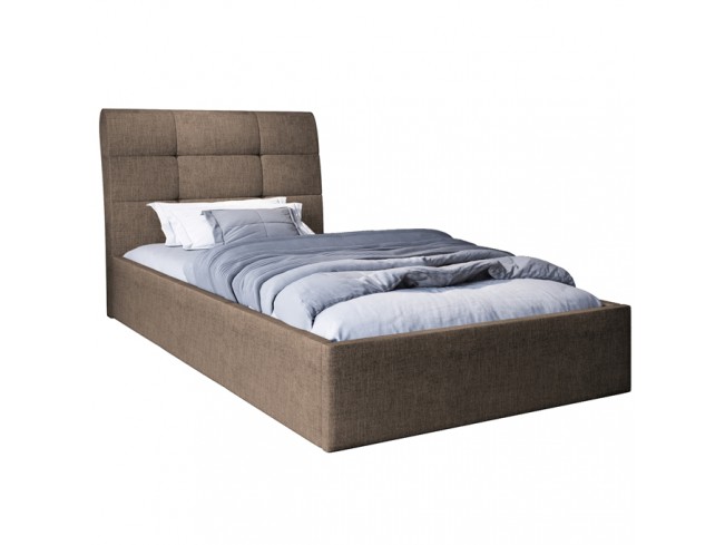 Łóżko tapicerowane Joko 120 Sawana 25 ciepły brąz - widok frontowy