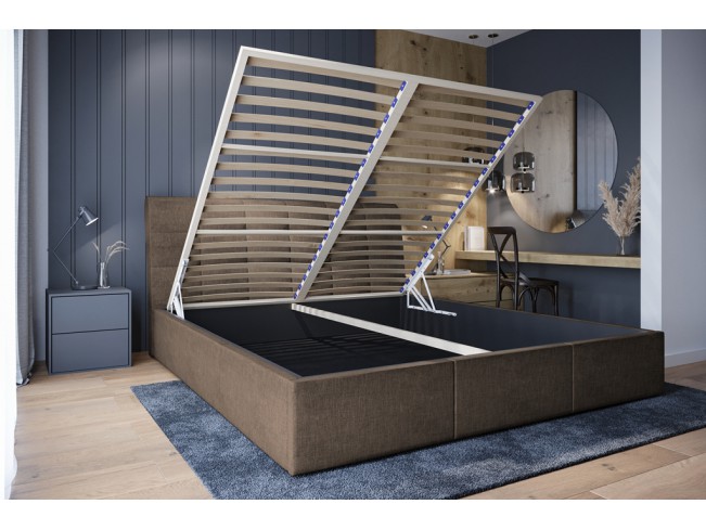 Łóżko tapicerowane Joko 180 Sawana 25 ciepły brąz