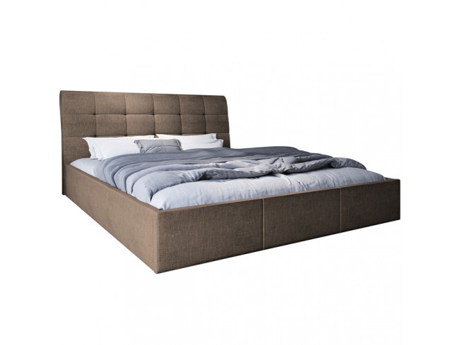 Łóżko tapicerowane Joko 180 Sawana 25 ciepły brąz - widok frontowy