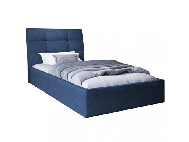 Łóżko tapicerowane Joko 90 Sawana 80 niebieski jeans - widok frontowy