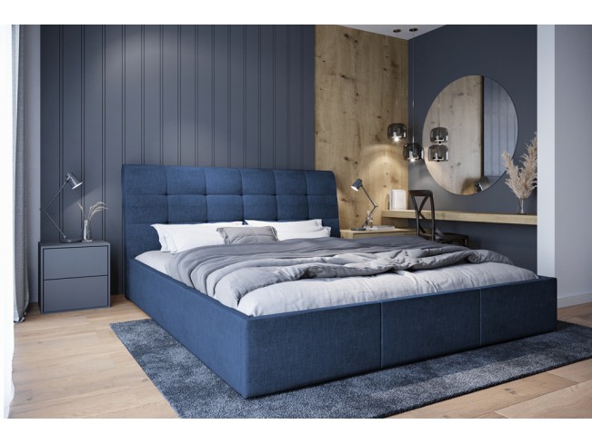Łóżko tapicerowane Joko 160 Sawana 80 niebieski jeans