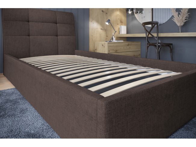 Łóżko tapicerowane Joko 120 Inari 24 mleczna czekolada