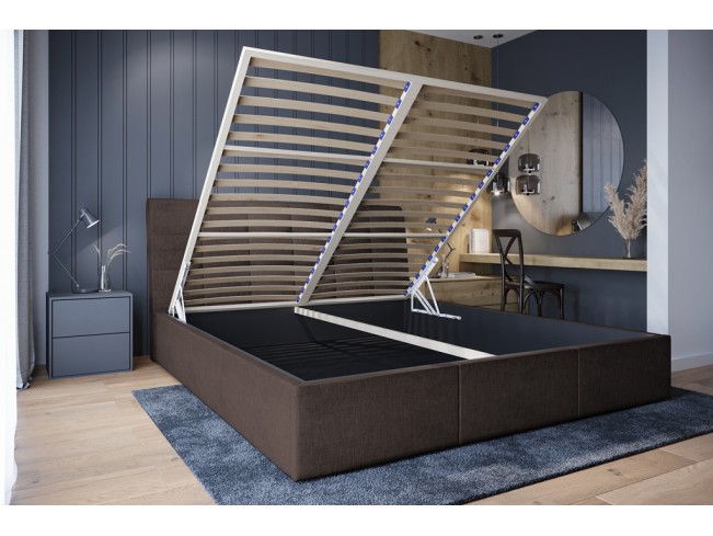 Łóżko tapicerowane Joko 180 Inari 24 mleczna czekolada