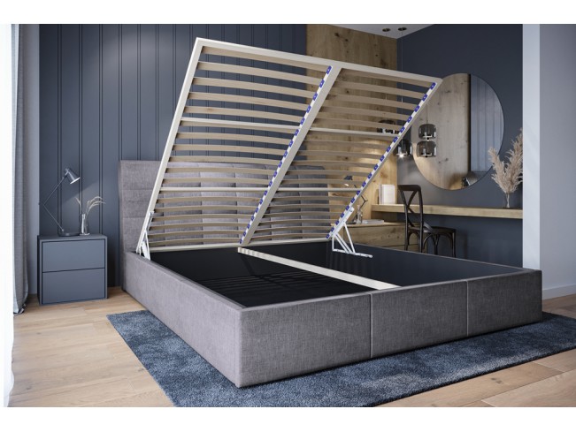 Łóżko tapicerowane Joko 140 Inari 91 jasny szary