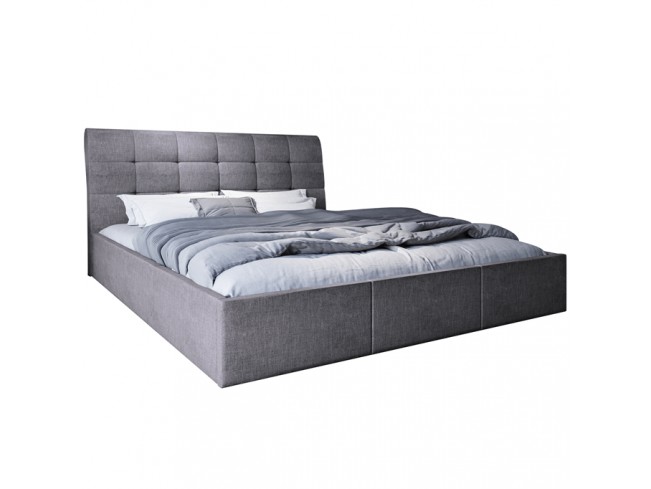 Łóżko tapicerowane Joko 140 Inari 91 jasny szary - widok z przodu