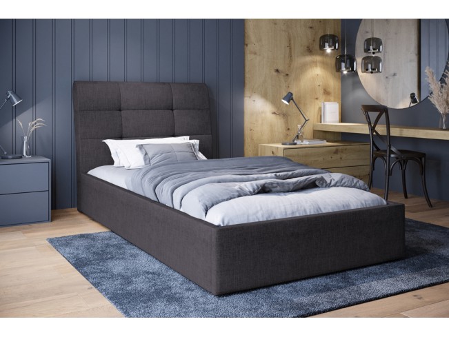 Łóżko tapicerowane Joko 120 Inari 96 ciemny szary