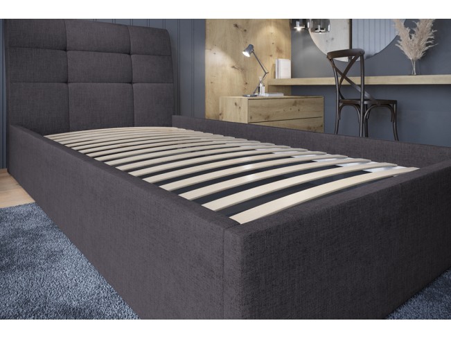 Łóżko tapicerowane Joko 120 Inari 96 ciemny szary