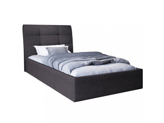 Łóżko tapicerowane Joko 120 Inari 96 ciemny szary - widok z przodu