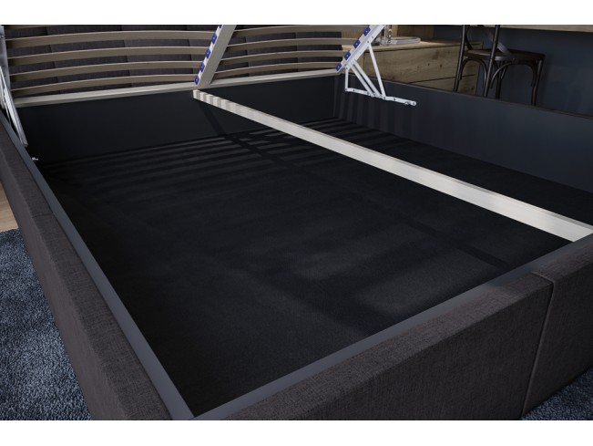 Łóżko tapicerowane Joko 160 Inari 96 ciemny szary