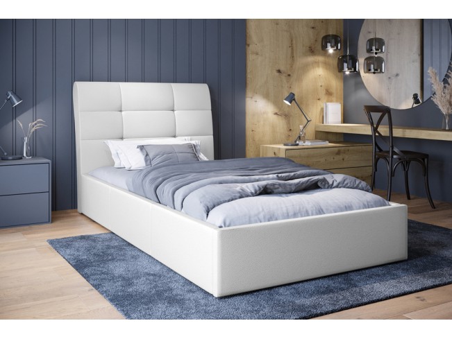 Łóżko tapicerowane Joko 90 Madryt 920 biały