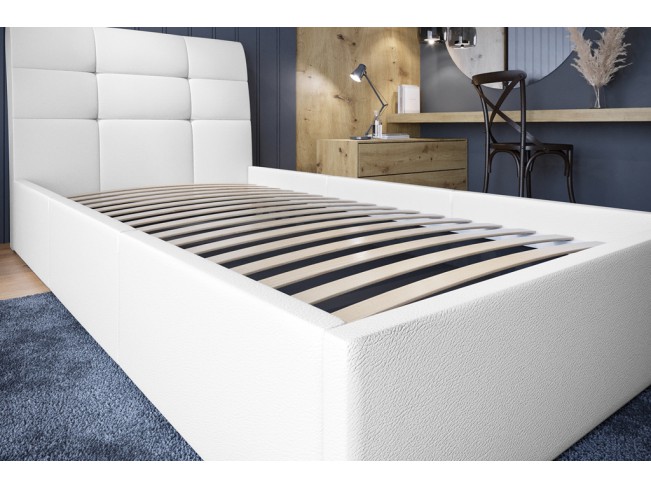 Łóżko tapicerowane Joko 120 Madryt 920 biały