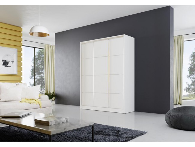 Szafa przesuwna Meblo 3 biały mat 150 cm