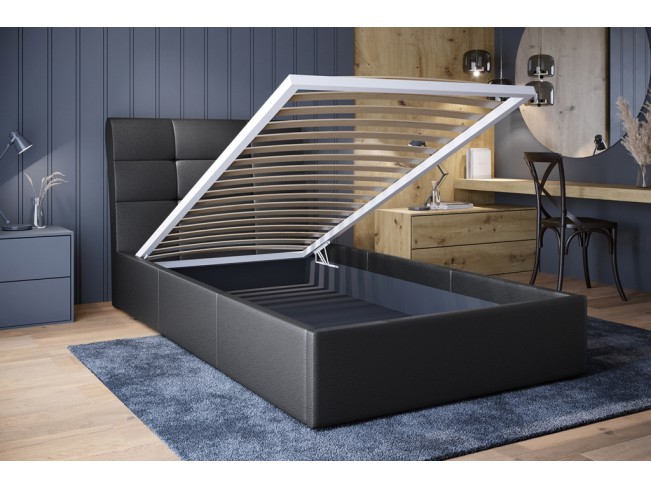 Łóżko tapicerowane Joko 80 Madryt 9100 czarny