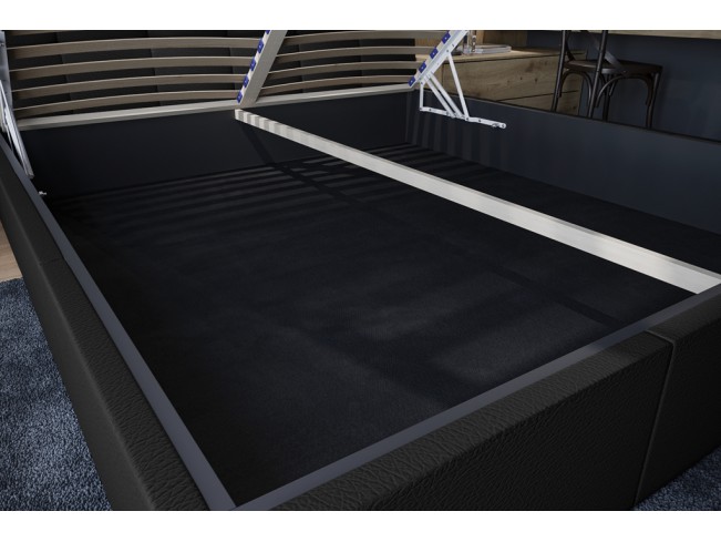 Łóżko tapicerowane Joko 140 Madryt 9100 czarny