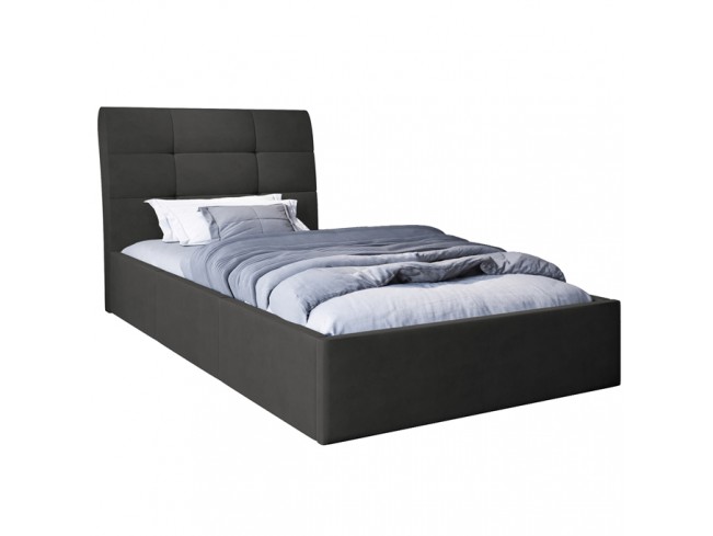 Łóżko tapicerowane Joko 80 Kronos 22 stalowy - widok z przodu