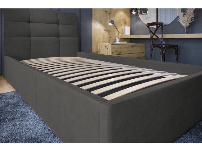 Łóżko tapicerowane Joko 120 Kronos 22 stalowy