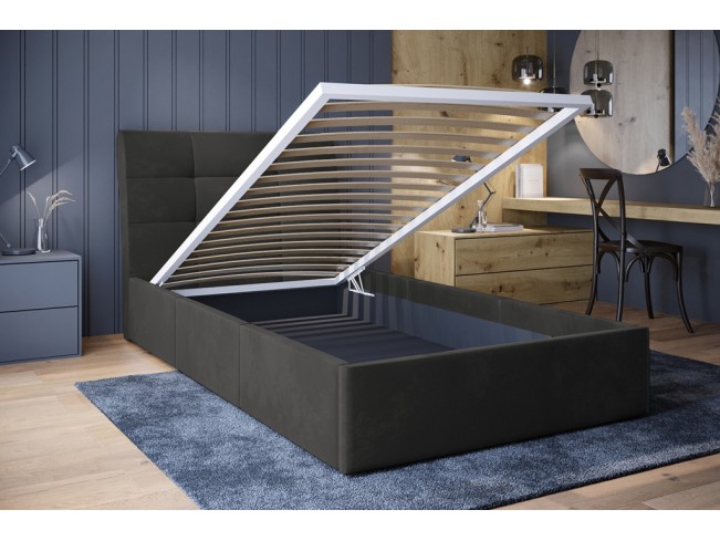 Łóżko tapicerowane Joko 120 Kronos 22 stalowy