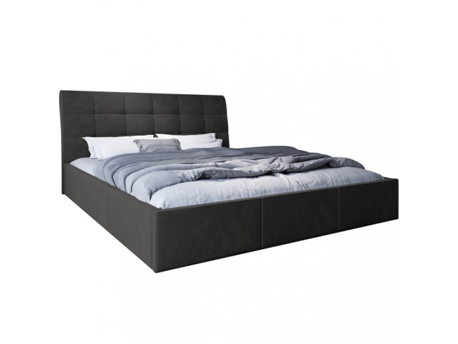 Łóżko tapicerowane Joko 140 Kronos 22 stalowy - widok z przodu