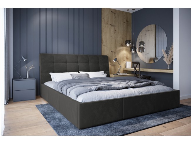 Łóżko tapicerowane Joko 160 Kronos 22 stalowy