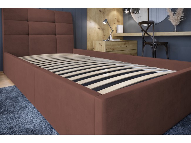 Łóżko tapicerowane Joko 120 Kronos 29 łososiowy