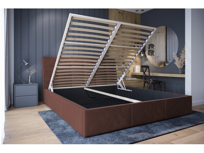 Łóżko tapicerowane Joko 180 Kronos 29 łososiowy