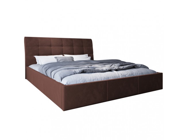 Łóżko tapicerowane Joko 180 Kronos 29 łososiowy - widok z przodu