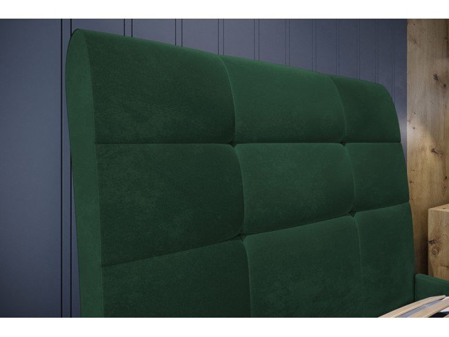 Łóżko tapicerowane Joko 120 Kronos 19 butelkowa zieleń