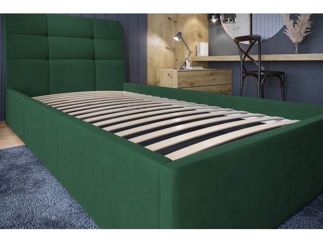 Łóżko tapicerowane Joko 120 Kronos 19 butelkowa zieleń