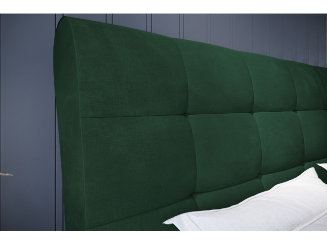 Łóżko tapicerowane Joko 140 Kronos 19 butelkowa zieleń