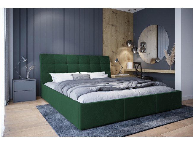 Łóżko tapicerowane Joko 180 Kronos 19 butelkowa zieleń