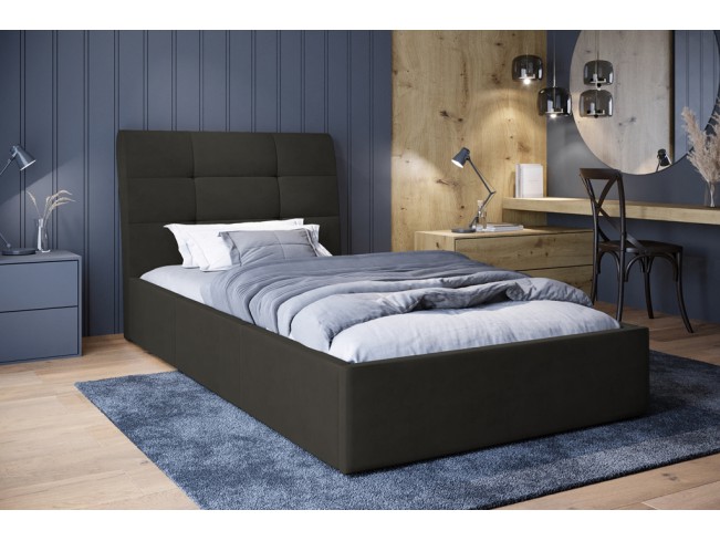 Łóżko tapicerowane Joko 90 Kronos 34 ciemny szary