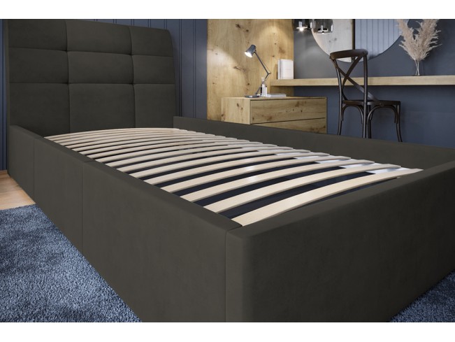 Łóżko tapicerowane Joko 120 Kronos 34 ciemny szary