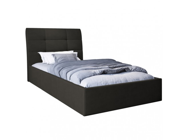 Łóżko tapicerowane Joko 120 Kronos 34 ciemny szary - widok z przodu