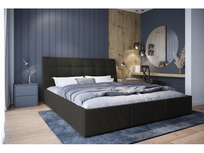 Łóżko tapicerowane Joko 140 Kronos 34 ciemny szary