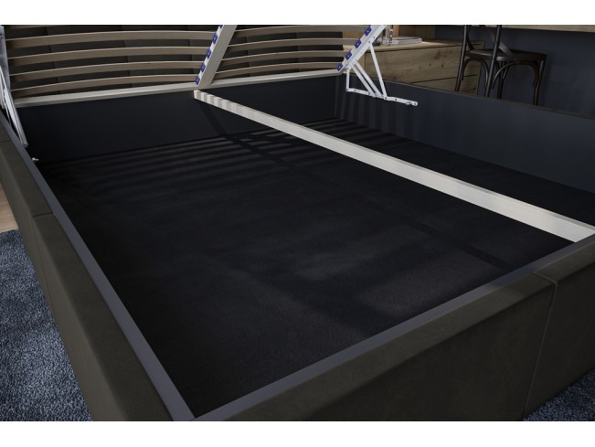 Łóżko tapicerowane Joko 160 Kronos 34 ciemny szary