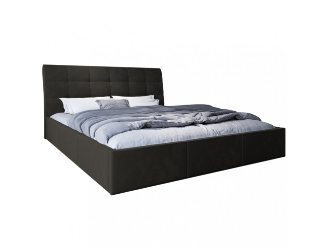 Łóżko tapicerowane Joko 160 Kronos 34 ciemny szary - widok z przodu