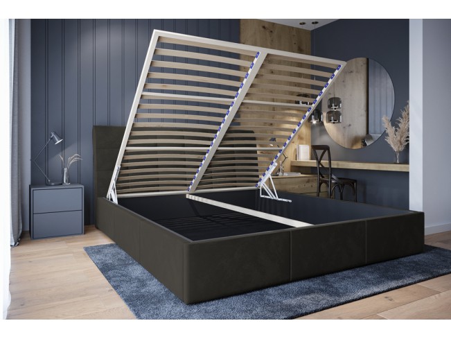 Łóżko tapicerowane Joko 180 Kronos 34 ciemny szary