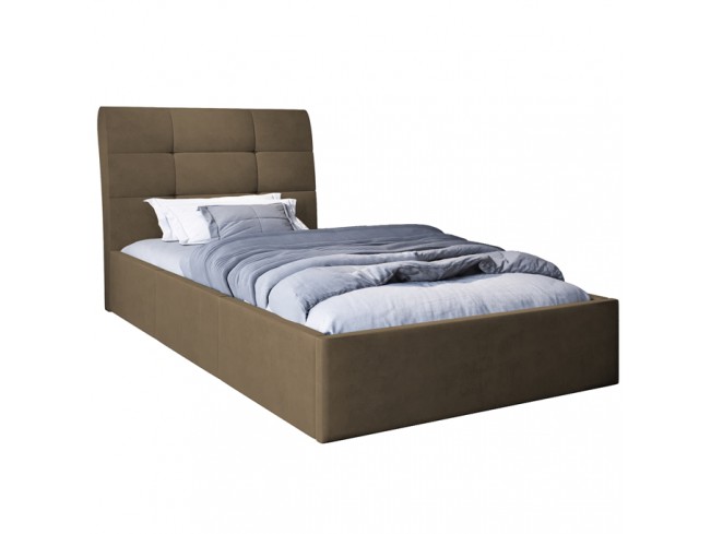 Łóżko tapicerowane Joko 80 Monolith 09 jasny brąz - widok z przodu
