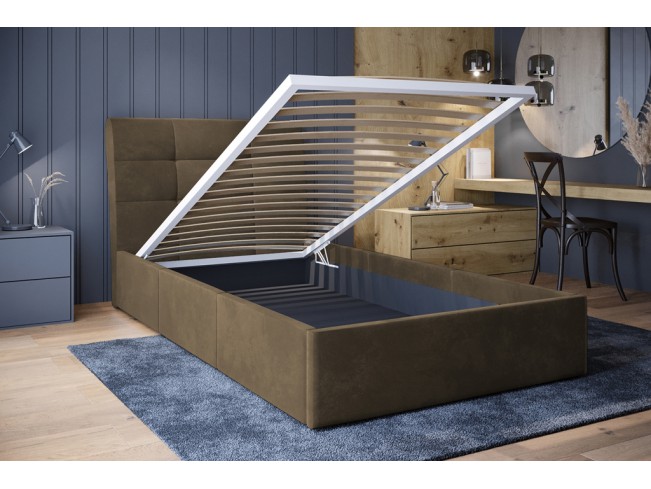 Łóżko tapicerowane Joko 90 Monolith 09 jasny brąz