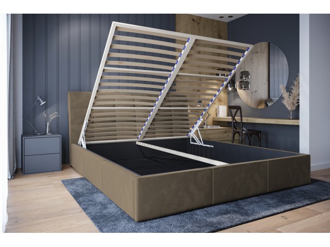 Łóżko tapicerowane Joko 180 Monolith 09 jasny brąz