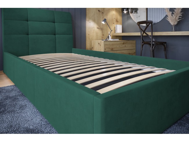 Łóżko tapicerowane Joko 90 Monolith 37 zielony