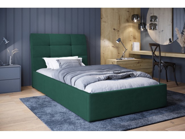 Łóżko tapicerowane Joko 120 Monolith 37 zielony