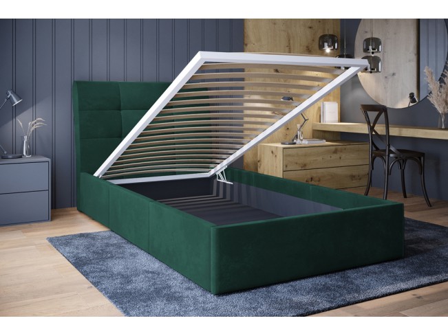 Łóżko tapicerowane Joko 120 Monolith 37 zielony